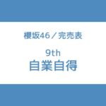 櫻坂46 9th 自業自得 完売表