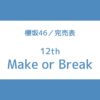 櫻坂 12th 完売表