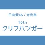 日向坂 16th 完売表