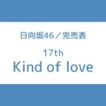 日向坂46 17th 完売表